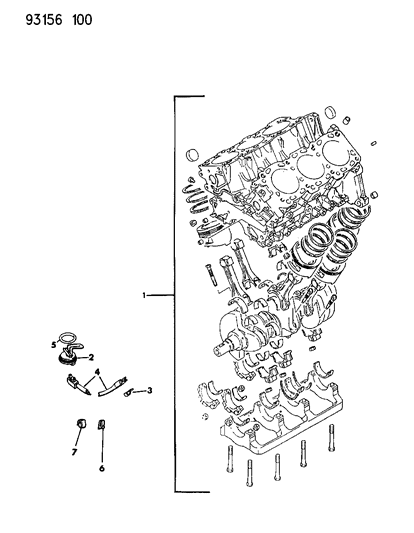 1993 Dodge Shadow Short Engine Diagram