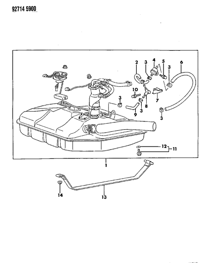 1993 Dodge Ram 50 Fuel Tank Diagram 1