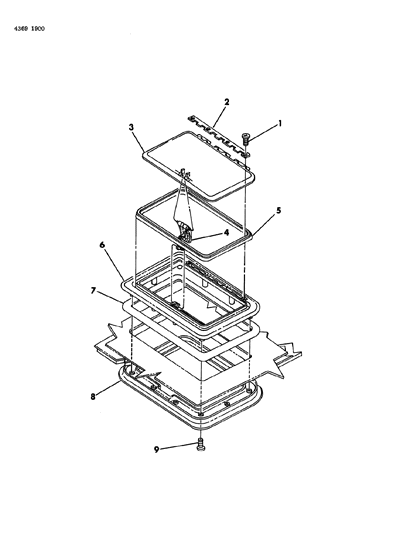 1985 Dodge W150 Roof Diagram