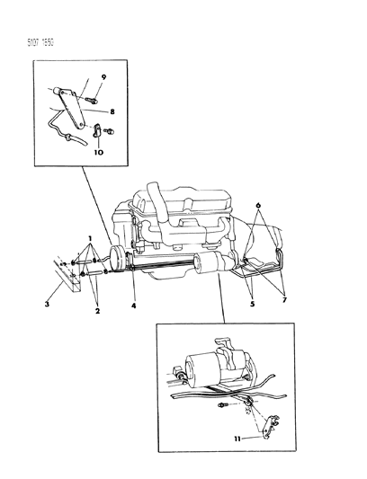 1985 Chrysler Laser Transmission Oil Cooler Diagram 3