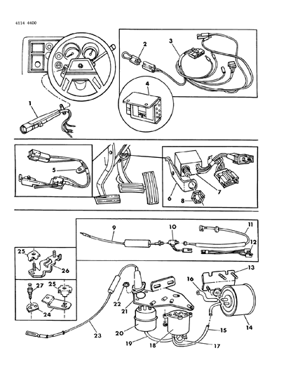 1984 Dodge Charger Speed Control - Electronic Diagram 1