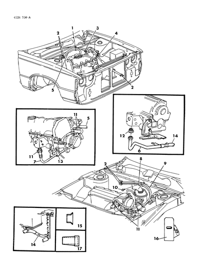 1984 Dodge 600 Plumbing - Heater Diagram