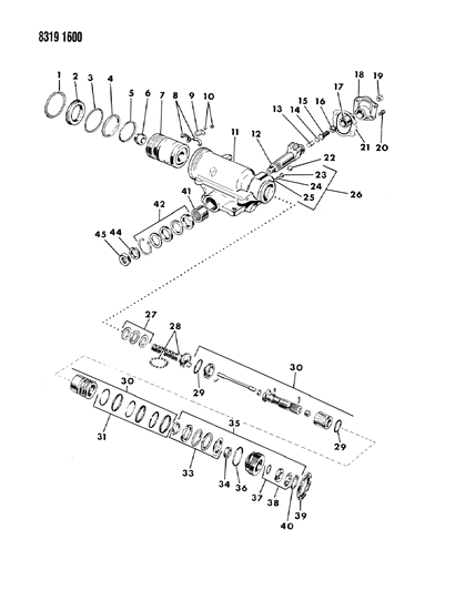 1989 Dodge W350 Gear - Saginaw Power Steering Diagram