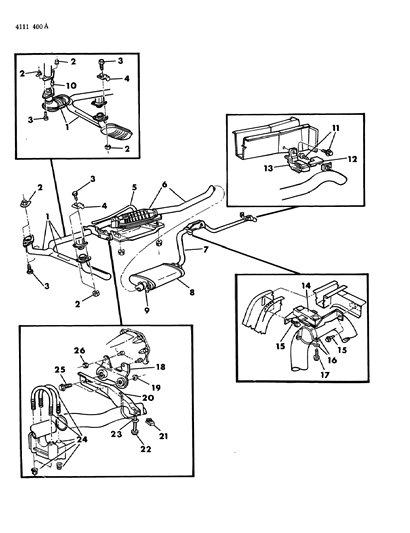 1984 Dodge Diplomat Exhaust System Diagram