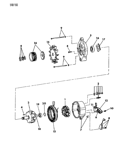 1985 Chrysler New Yorker Alternator Diagram 3