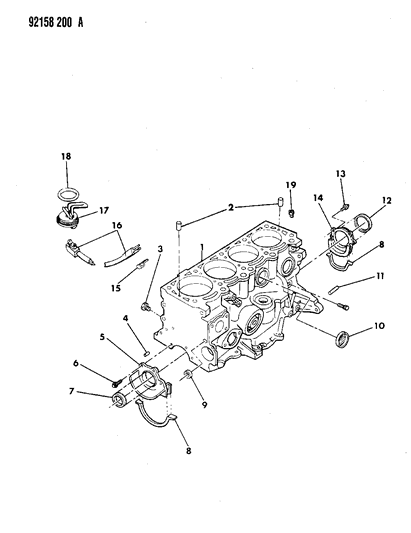 1992 Dodge Daytona Cylinder Block Diagram 1