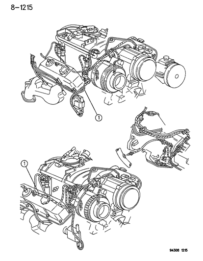 1995 Dodge Ram Van Assembly - Engine(V8)Auto Trans Diagram for 56018184