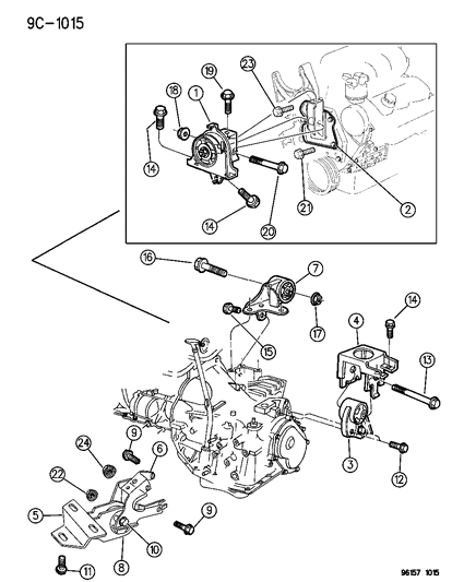 1996 Dodge Grand Caravan Engine Mounts Diagram 2