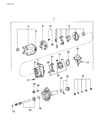 1984 Chrysler LeBaron Distributor Diagram 3