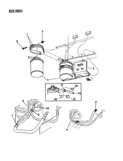 1988 Dodge Ram Wagon Vapor Canister Diagram