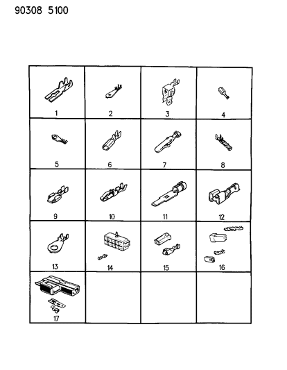 1993 Dodge Dakota Terminals - Wiring Diagram 1