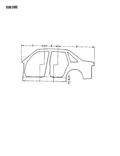 1989 Dodge Shadow Aperture Panels Diagram