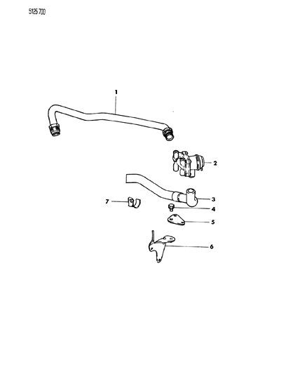 1985 Dodge 600 Secondary Air Supply Diagram