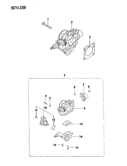 1990 Dodge Ram 50 Throttle Body Diagram 2