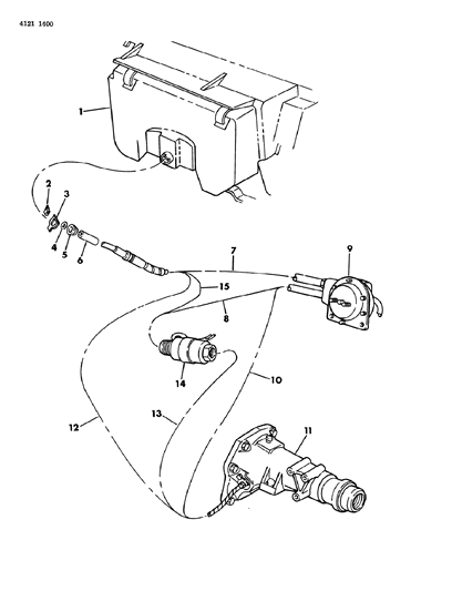 1984 Chrysler LeBaron Core P051 Or Shaft Univ Sp Diagram for 2448294