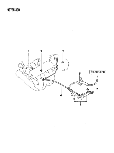 1990 Dodge Colt EGR System Diagram 4