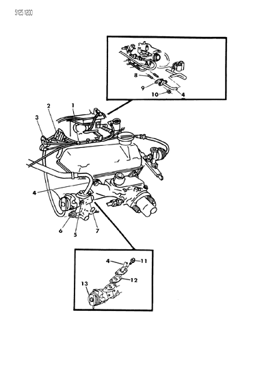 1985 Dodge Omni EGR System Diagram 1