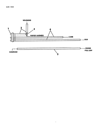 1984 Dodge D150 EGR Hose Harness Diagram 2