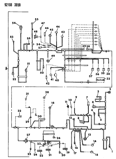 1992 Dodge Shadow Wiring - Headlamp To Dash Diagram