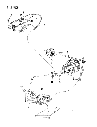 1986 Chrysler Fifth Avenue Speed Control - Electro Mechanical Diagram 2