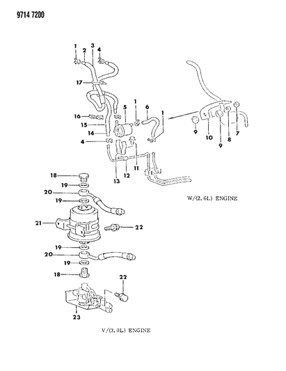 1989 Dodge Raider Fuel Filter Diagram