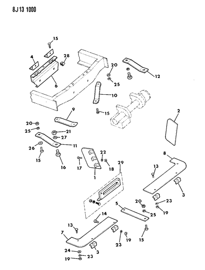 1989 Jeep Cherokee Winch Mounting Diagram