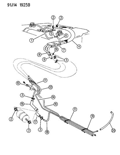 Fuel Line - 1992 Jeep Wrangler