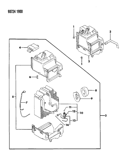 1990 Dodge Colt Air Conditioner Unit Diagram