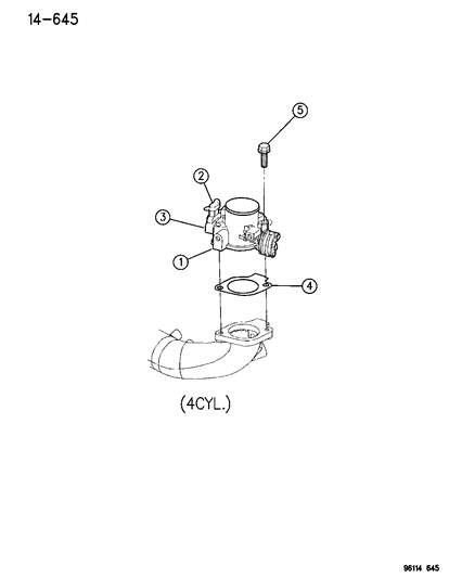 1996 Dodge Caravan Throttle Body Diagram 1