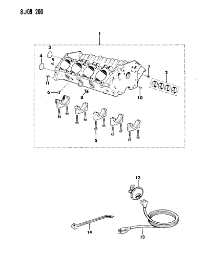 1988 Jeep J10 Cylinder Block Diagram 3