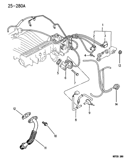 1996 Dodge Stealth EGR System Diagram 3