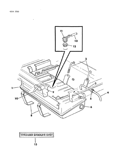 1985 Dodge Ram Wagon Fuel Tank Diagram 1