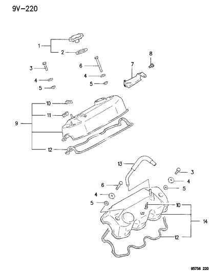 1996 Dodge Stealth Rocker Cover Diagram 2