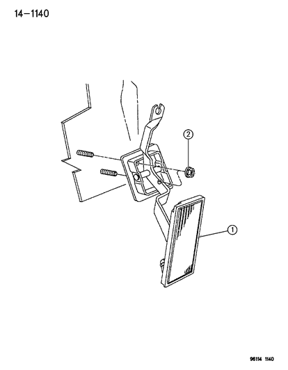 1996 Dodge Stratus Accelerator Pedal Diagram