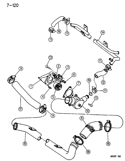 1994 Dodge Viper Connector-Heater Return Diagram for 5245575