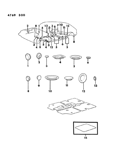 1984 Dodge Colt Plugs & Silencers Diagram