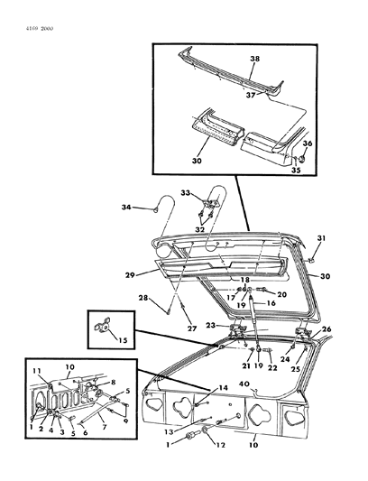 1984 Dodge Rampage Liftgate Diagram 1