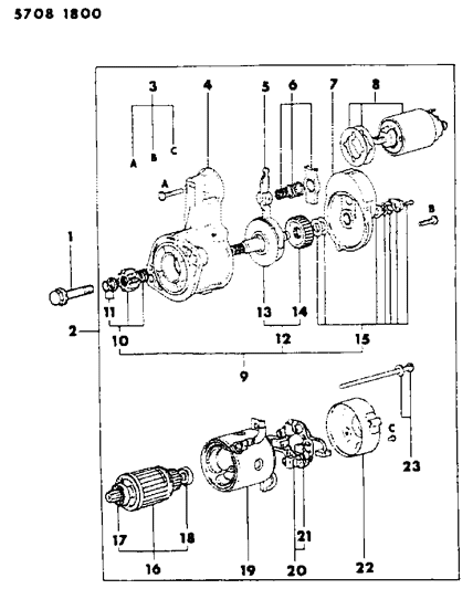 1986 Dodge Ram 50 Starter Diagram 1