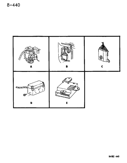 1995 Dodge Grand Caravan Modules - Electronic Diagram