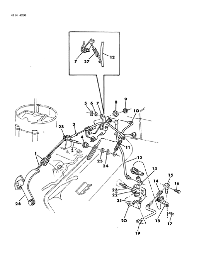 1984 Dodge Diplomat Throttle Control Diagram 3