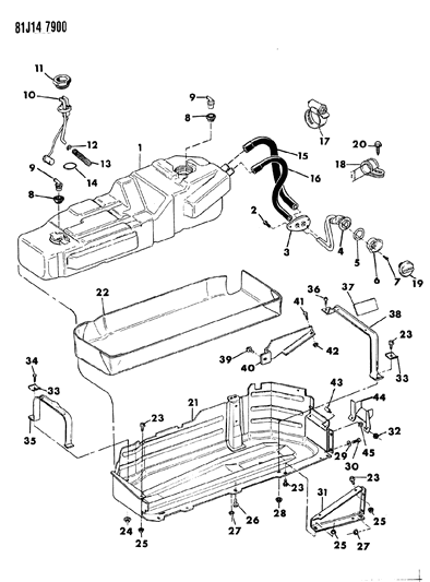 1984 Jeep Grand Wagoneer Fuel Tank Diagram