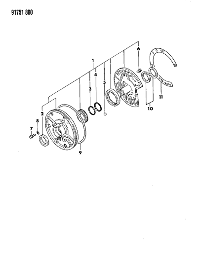 1991 Dodge Colt Oil Pump - Automatic Transaxle Diagram