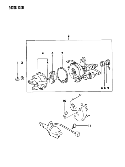 1990 Dodge Colt Distributor Diagram