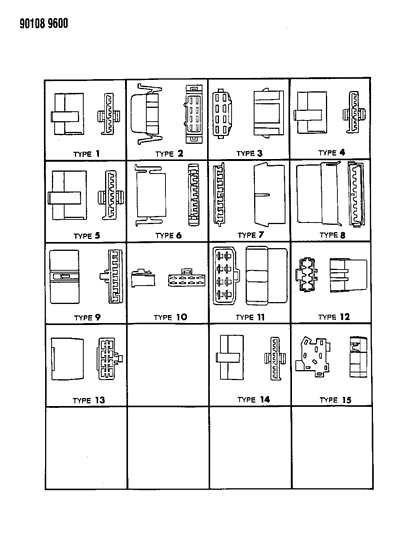 1990 Chrysler Town & Country Insulators 8 & 9 Way Diagram