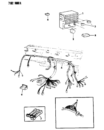 1987 Chrysler LeBaron Instrument Panel Wiring Diagram