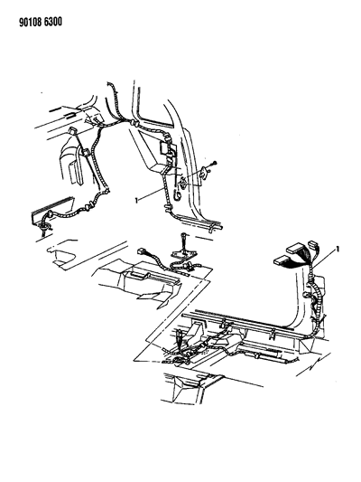 1990 Chrysler LeBaron Wiring - Body & Accessories Diagram