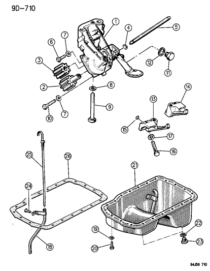 1994 Jeep Cherokee Engine Oiling Diagram 1