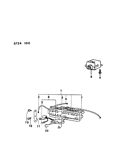 1985 Dodge Colt Control, Heater Diagram