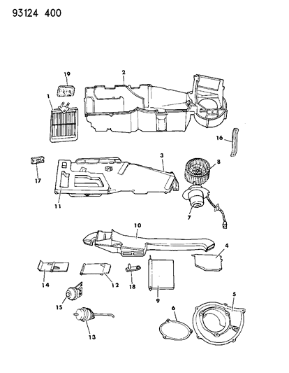 1993 Dodge Grand Caravan Heater Unit Diagram