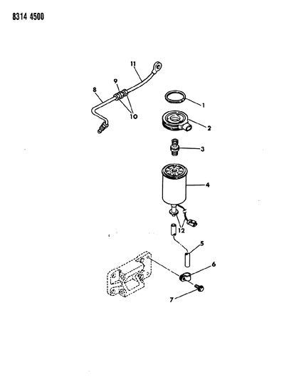 1989 Dodge W250 Fuel Filter Diagram 2